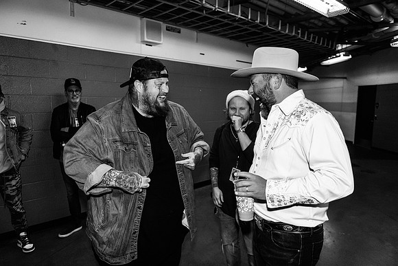 Bert Krischer with Jelly Roll at Bridgestone Arena
