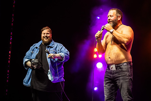 Bert Krischer with Jelly Roll at Bridgestone Arena