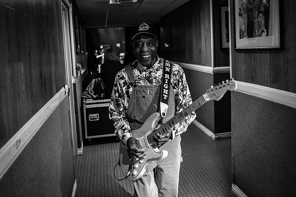Buddy Guy backstage at Ryman Auditorium