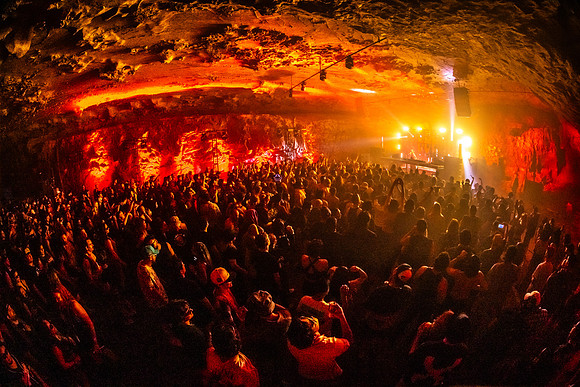Sara Landry at the Caverns